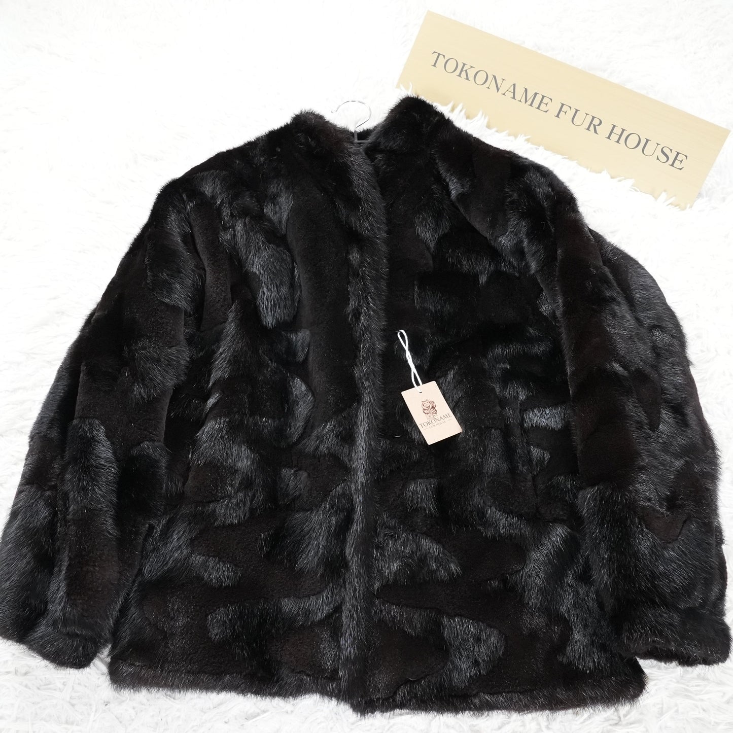 Dark Mink Design Jacket -Genuine Vintage Fur From Japan
