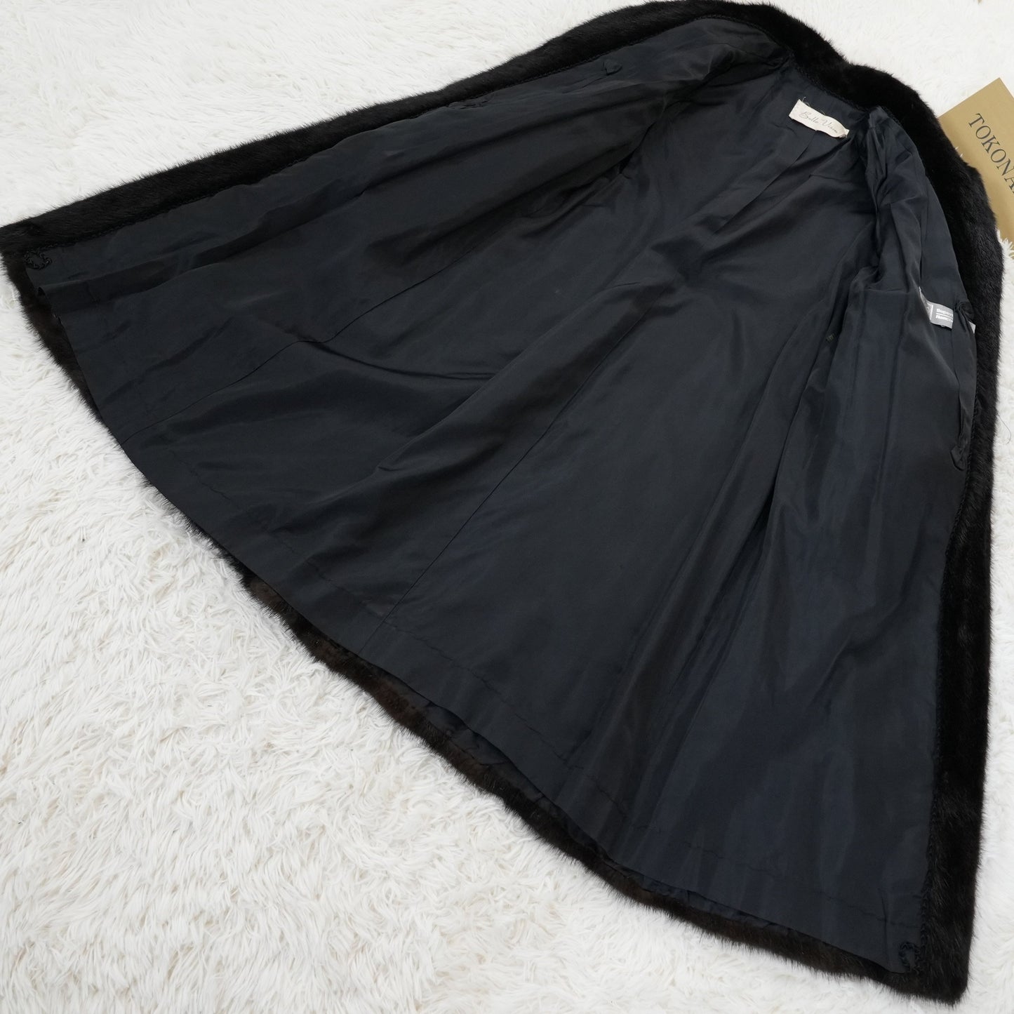 Dark Mink Long Coat - SAGA MINK Genuine Vintage Fur Japan