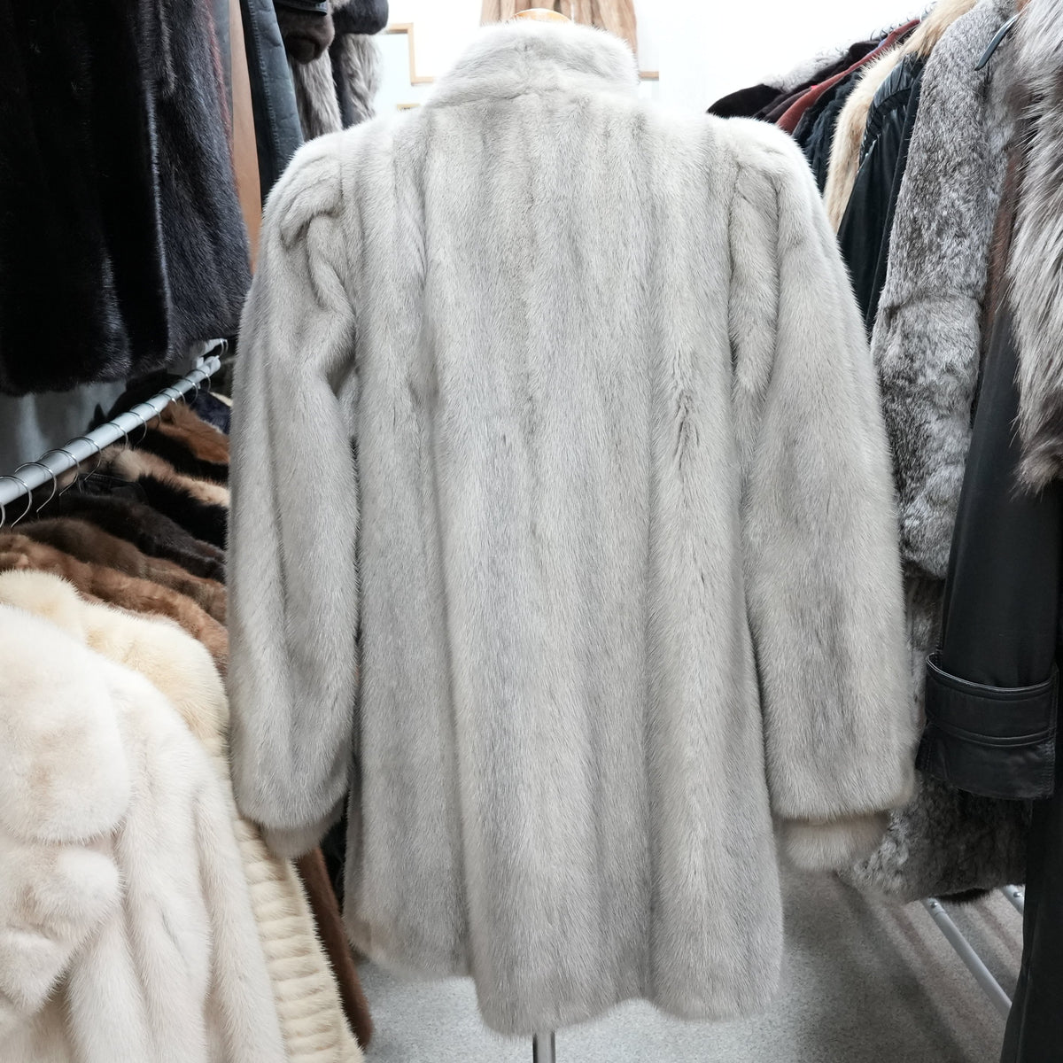 Sapphire Mink Fur Coat - Genuine Vintage Fur From Japan