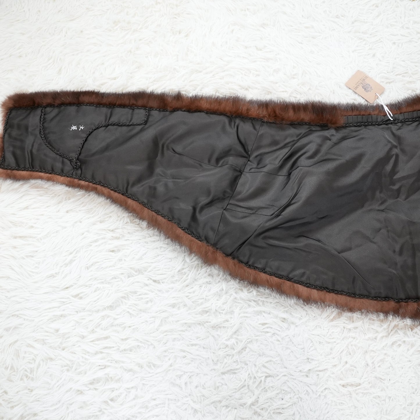 Marten Shawl oversized - Genuine Vintage Fur From Japan