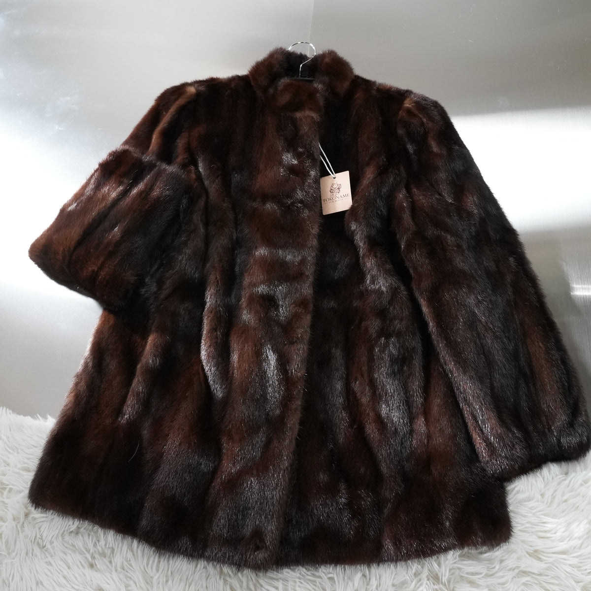 Dark Mink Fur Coat - Genuine Vintage Fur From Japan