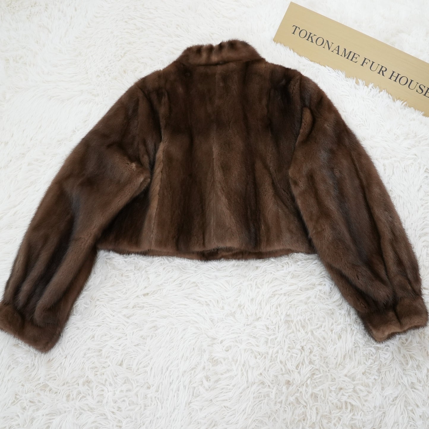 Demi Buff Mink Jacket Cropped Length - SAGA MINK Genuine Vintage Fur Japan