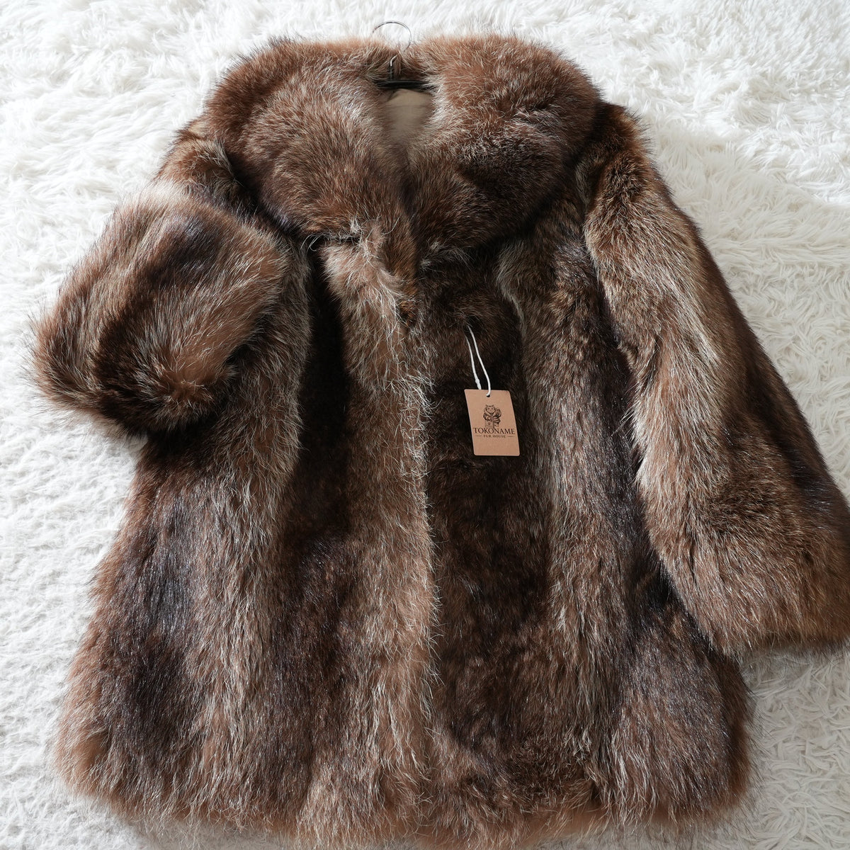 Finn raccoon Fur Coat Josephine - Genuine Vintage Fur From Japan