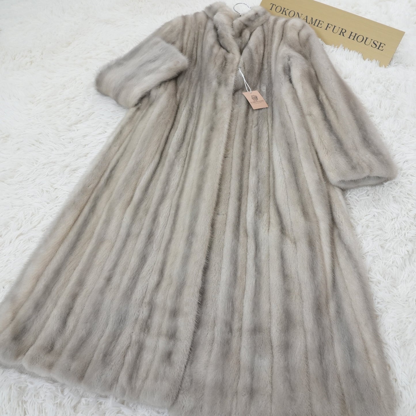 Sapphire Mink Long Coat Vintage Fur Japan