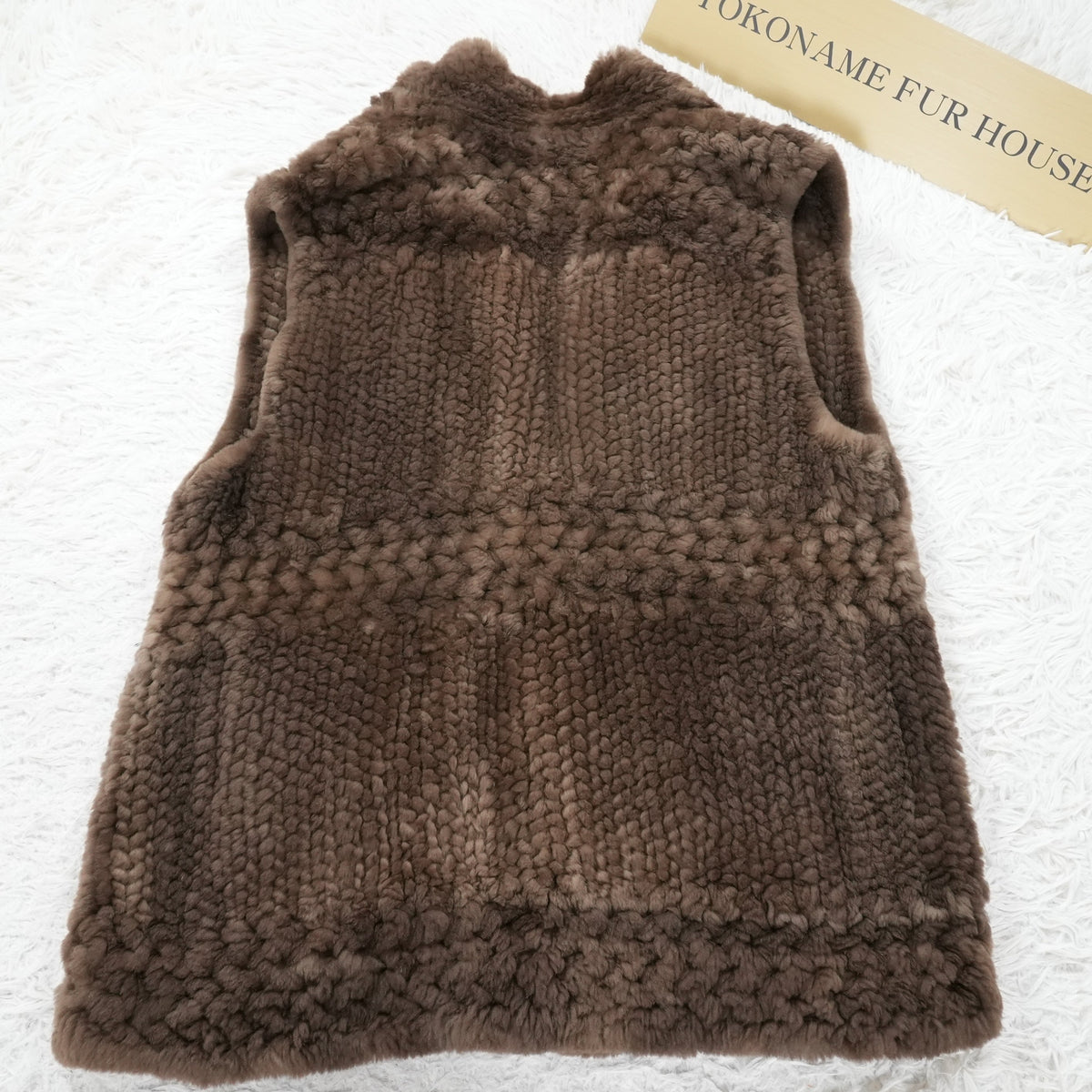 Yarn Nutria Fur Vest - Genuine Vintage Fur From Japan