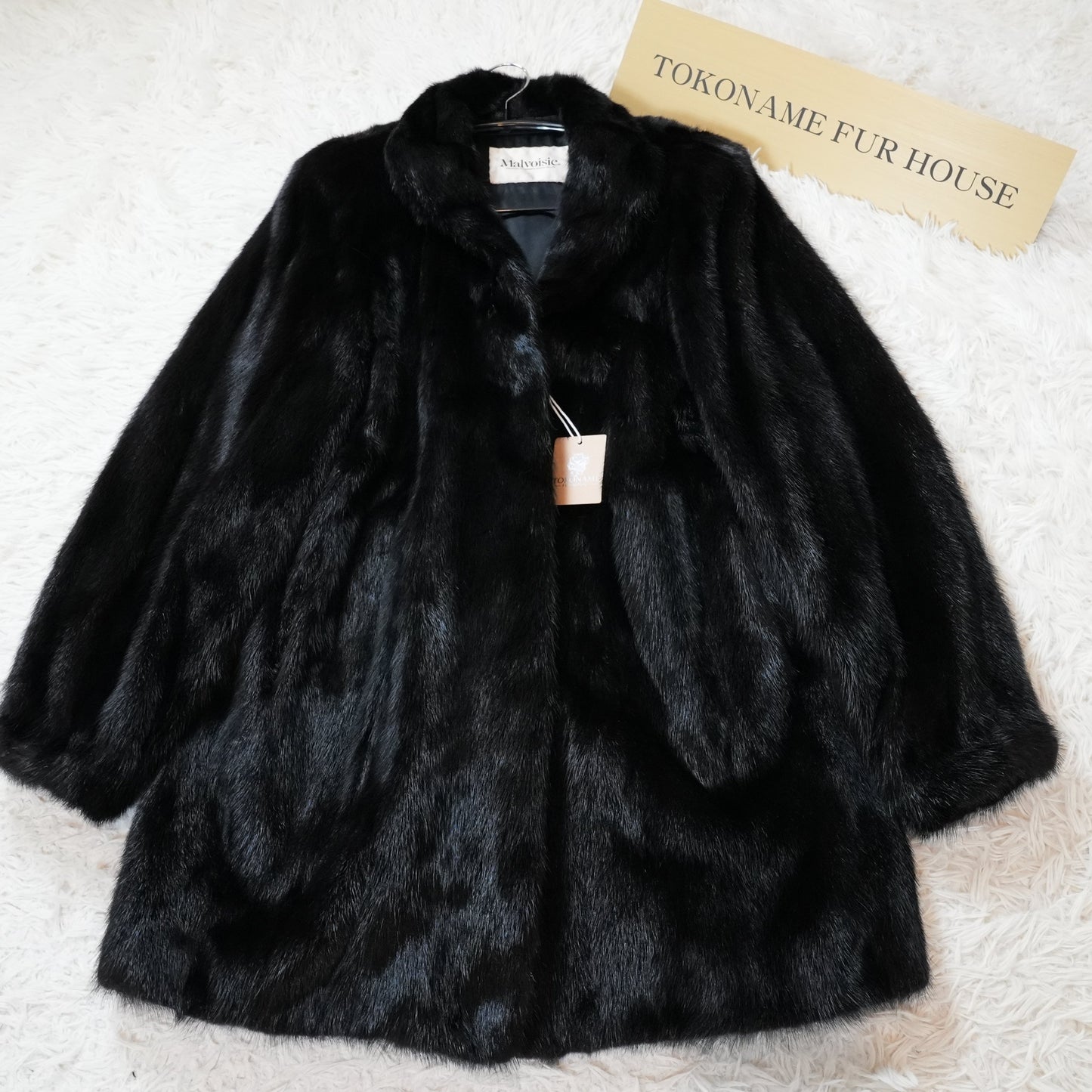 Black Mink Half Coat Malvoisie - Genuine Vintage Fur From Japan