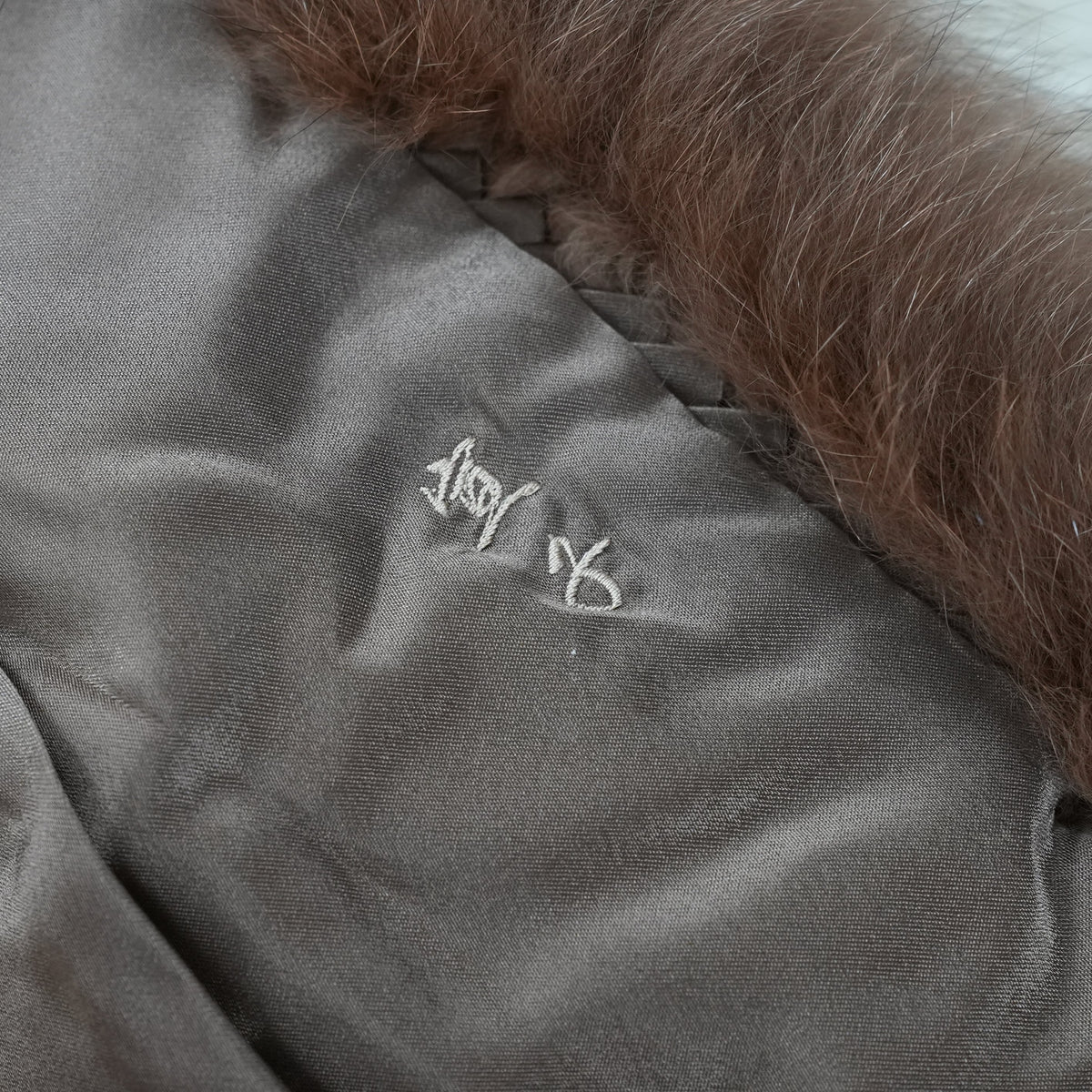 Brown Dyed Fox Fur Coat - Genuine Vintage Fur From Japan