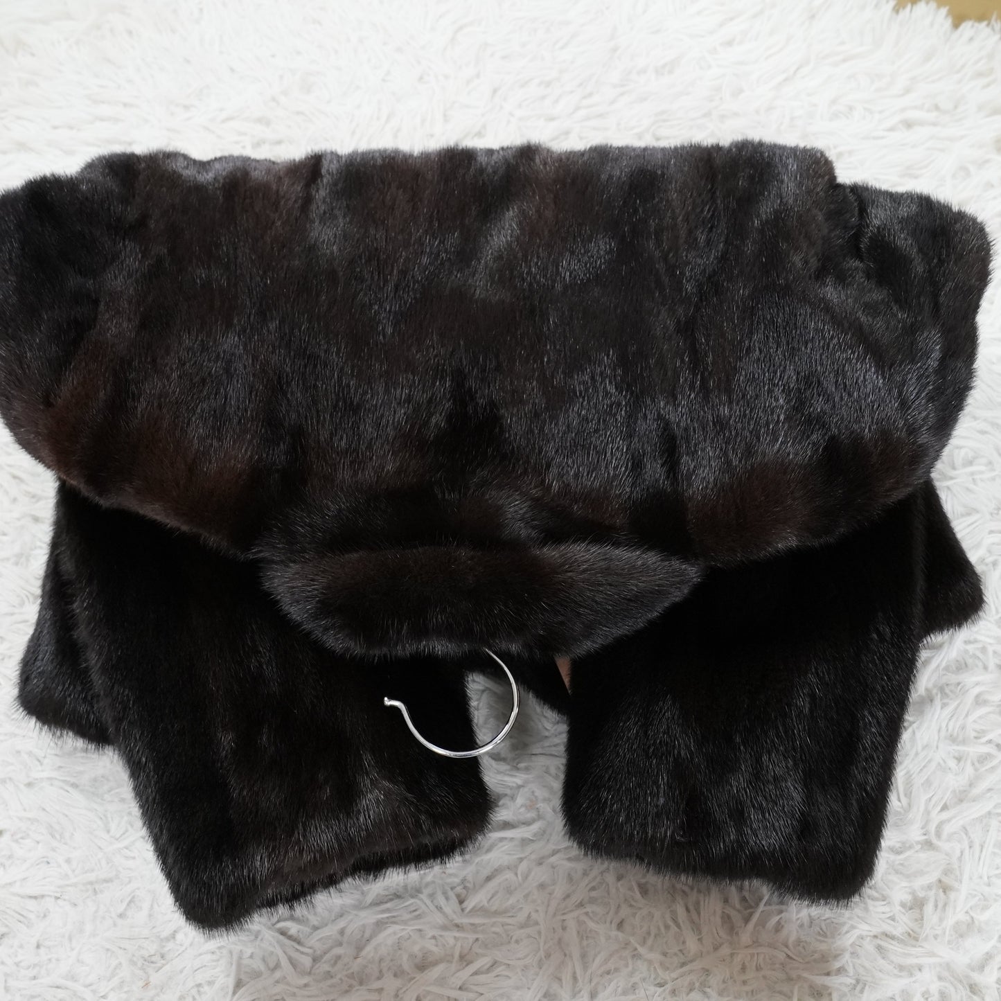 BLACKGLAMA Design Jacket glossy - Genuine Vintage Fur From Japan