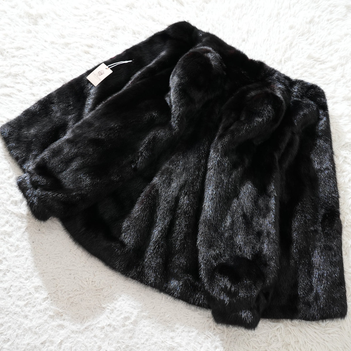 Dark Mink Fur Coat - Genuine Vintage Fur From Japan