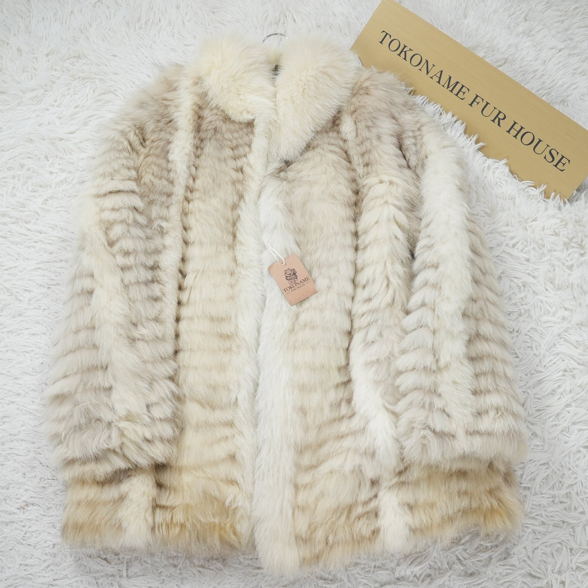 Blue Fox and Shadow Fox Coat - Genuine Vintage Fur From Japan
