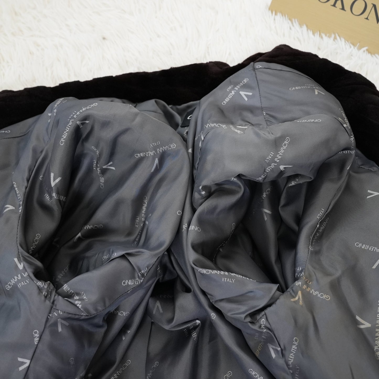 Shaved Mink Coat GIOVANNI VALENTINO - SAGA MINK Genuine Vintage Fur Japan