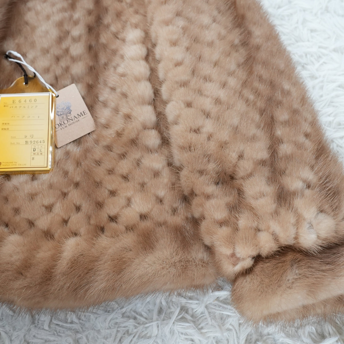 Pastel mink Design Jacket - Genuine Vintage Fur From Japan