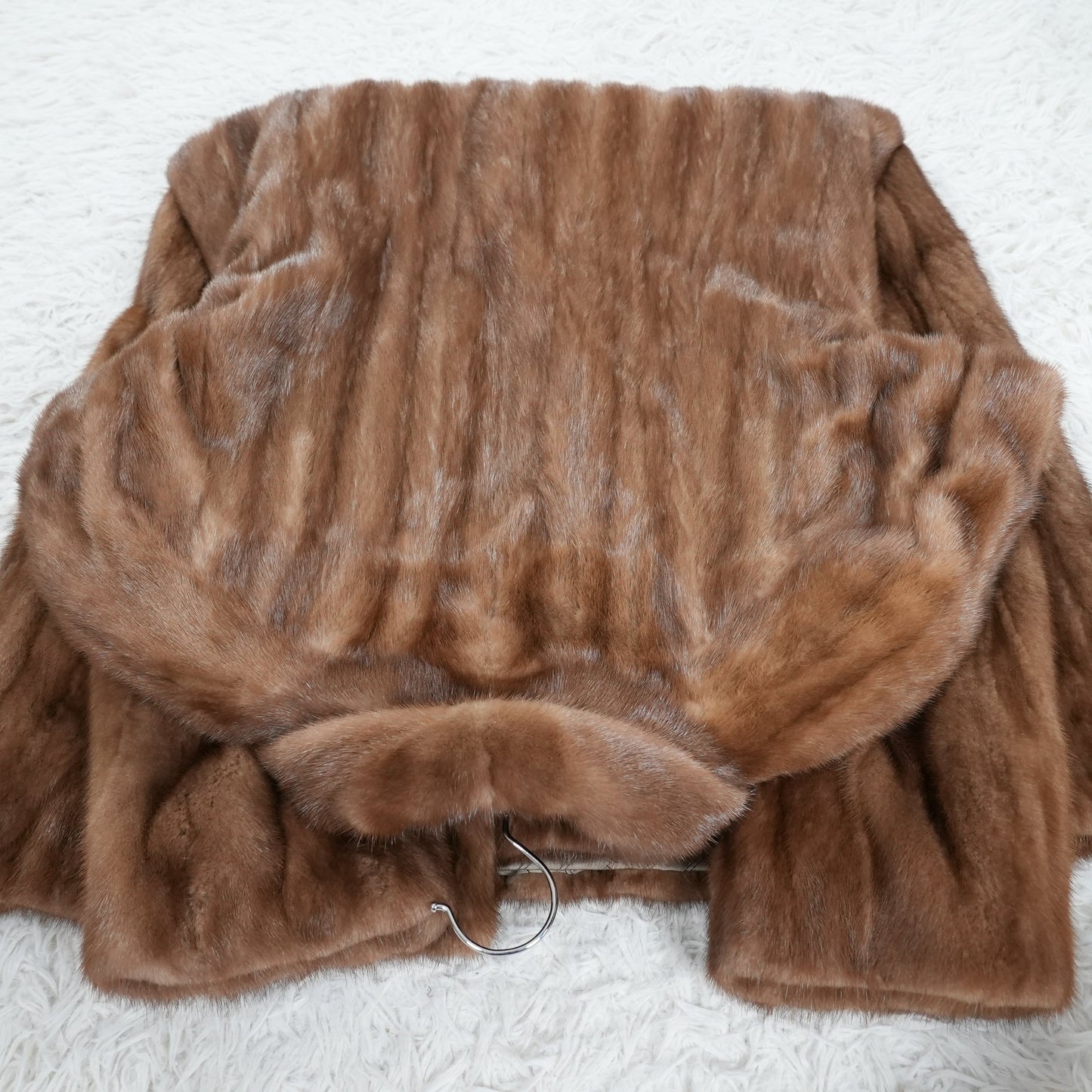 Demi Buff Mink Very Long Coat maxi length SAGA MINK - Genuine Vintage Fur From Japan