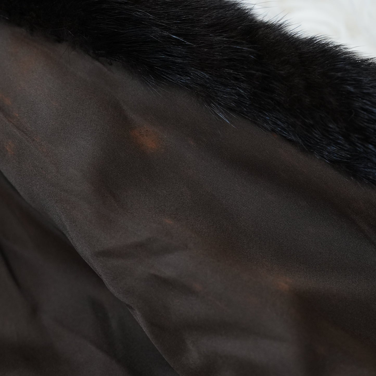 Dark Mink Vest Genuine Vintage Fur Japan