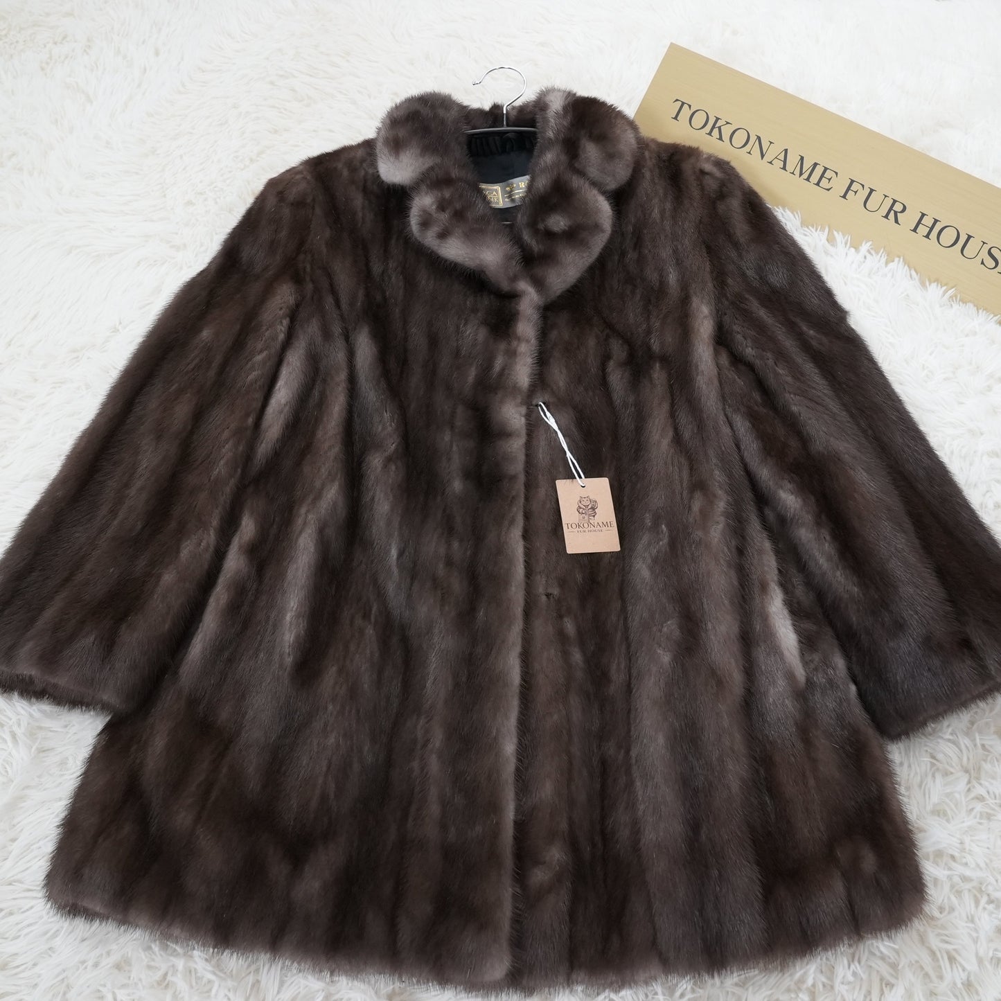 Blue Iris Mink Coat - Royal Saga Mink Genuine Vintage Fur Japan