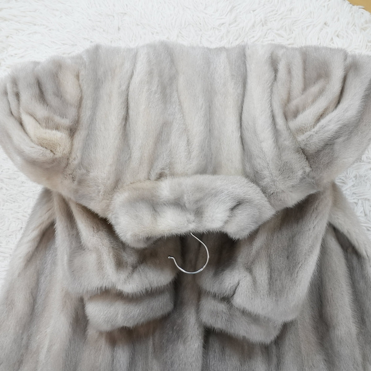 Sapphire Mink Fur Coat - Genuine Vintage Fur From Japan