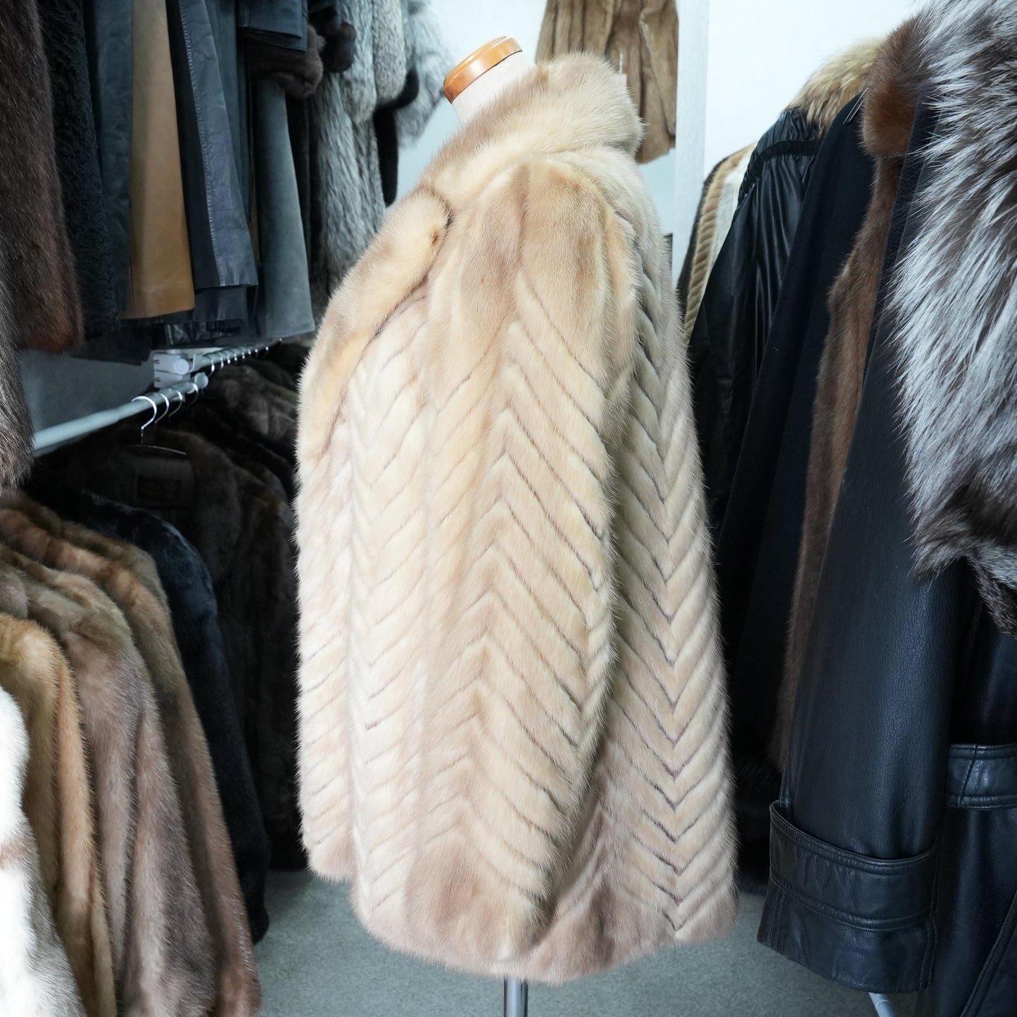 Pastel Mink Fur Jacket Palody - Genuine Vintage Fur Japan