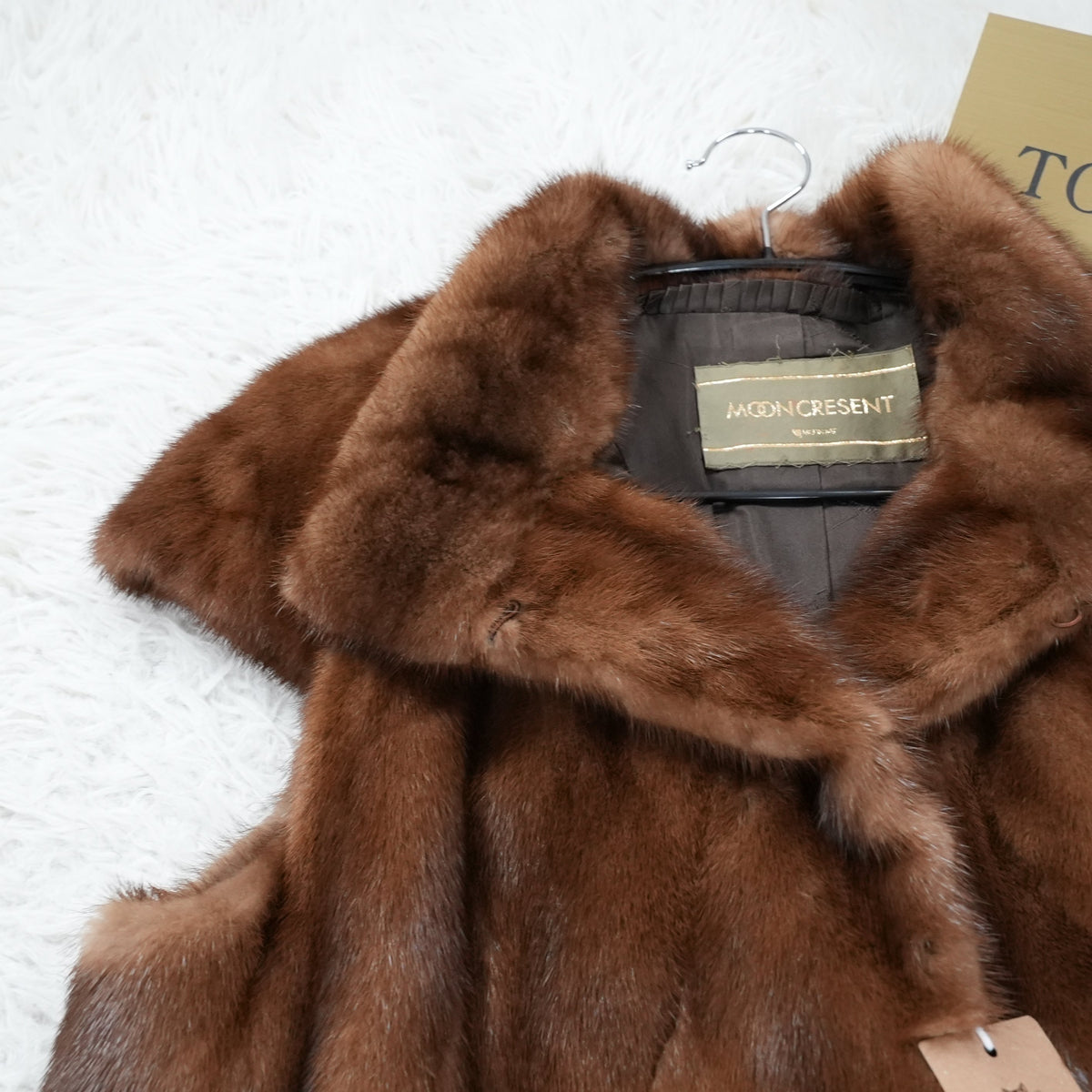 Demi Buff Mink Vest Moonbat- Genuine Vintage Fur From Japan
