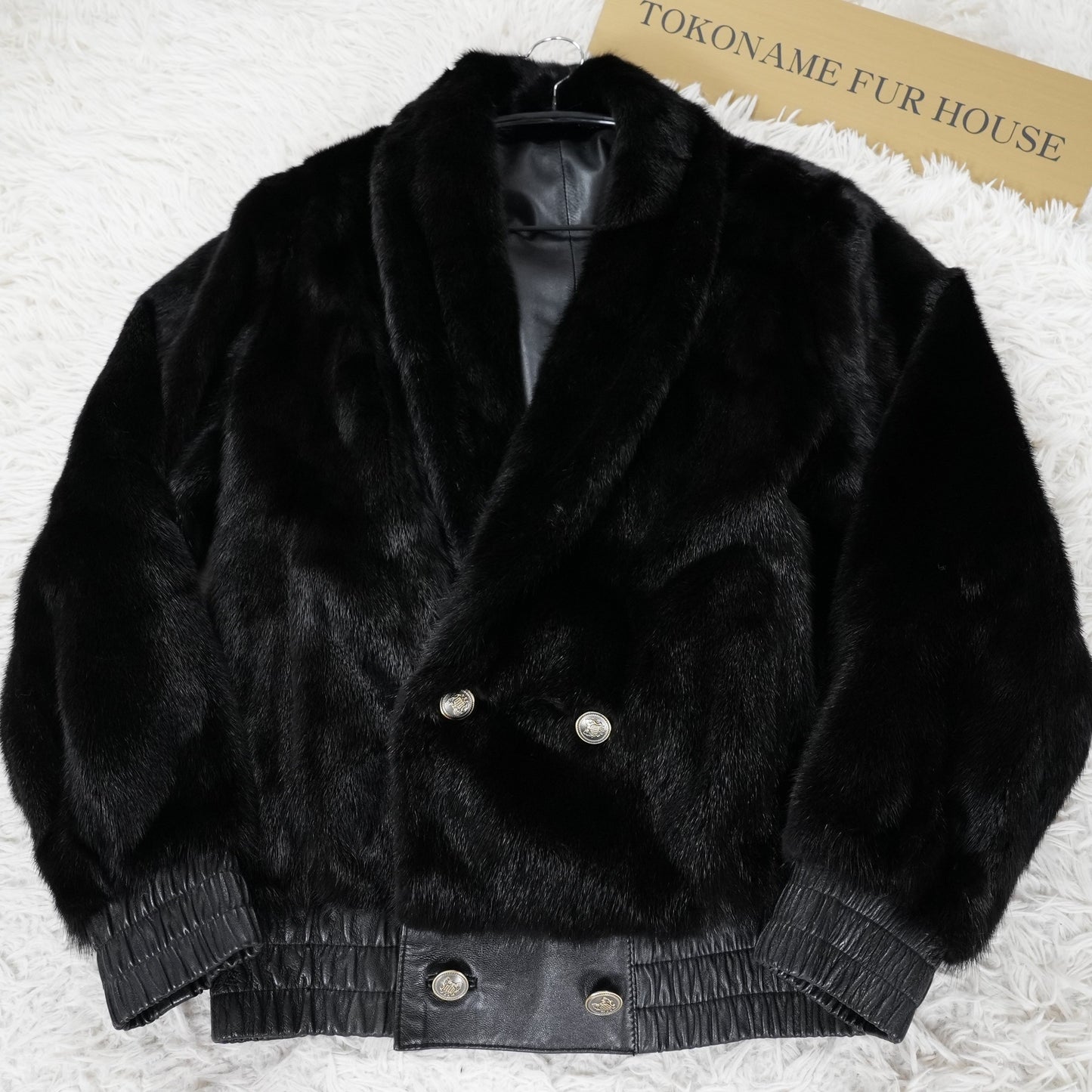 Unisex Reversible Mink and Leather Coat - Genuine Vintage Fur From Japan