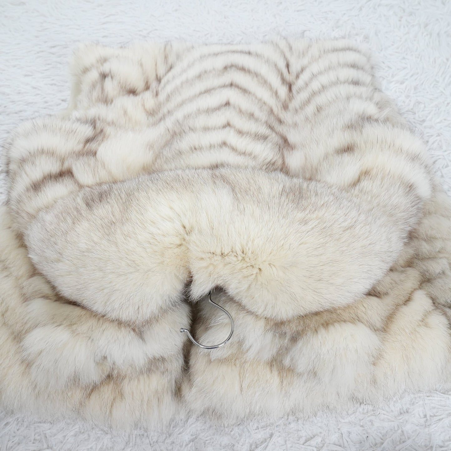 Blue Fox Long Coat - Genuine Vintage Fur From Japan