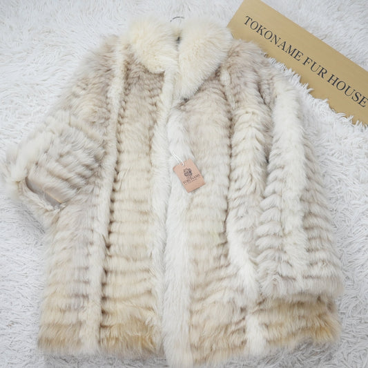 Blue Fox and Shadow Fox Coat - Genuine Vintage Fur From Japan