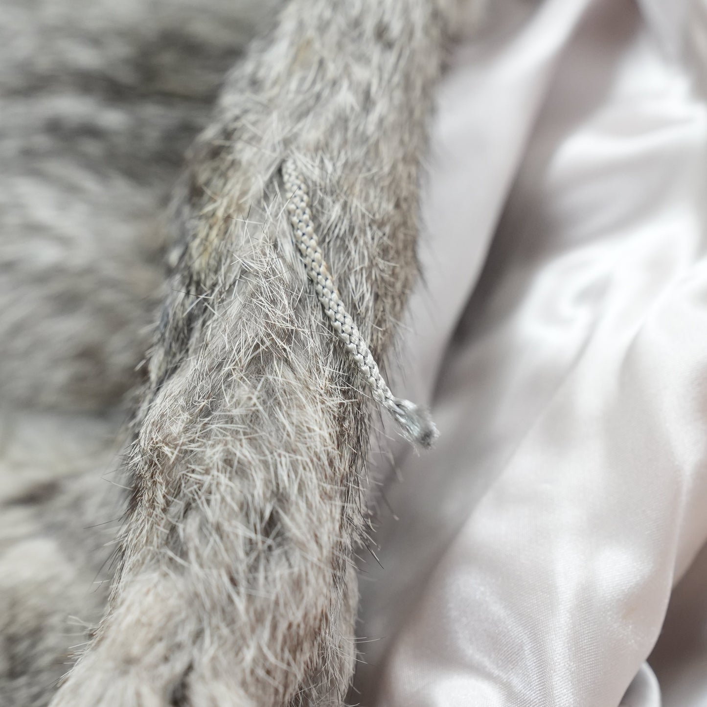 Rabbit Fur Long Coat -  Genuine Vintage Fur From Japan