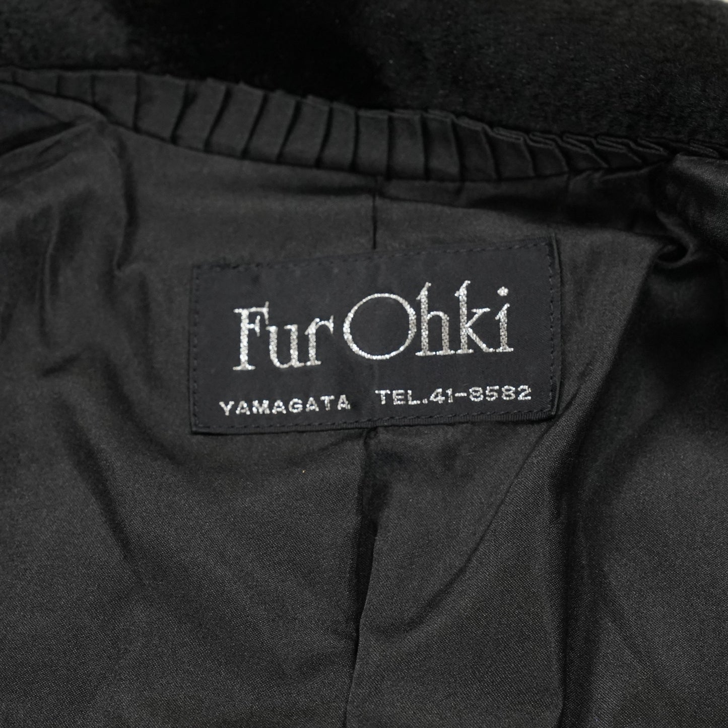Shaved Mink Long Coat A-Line Fur Ohki -