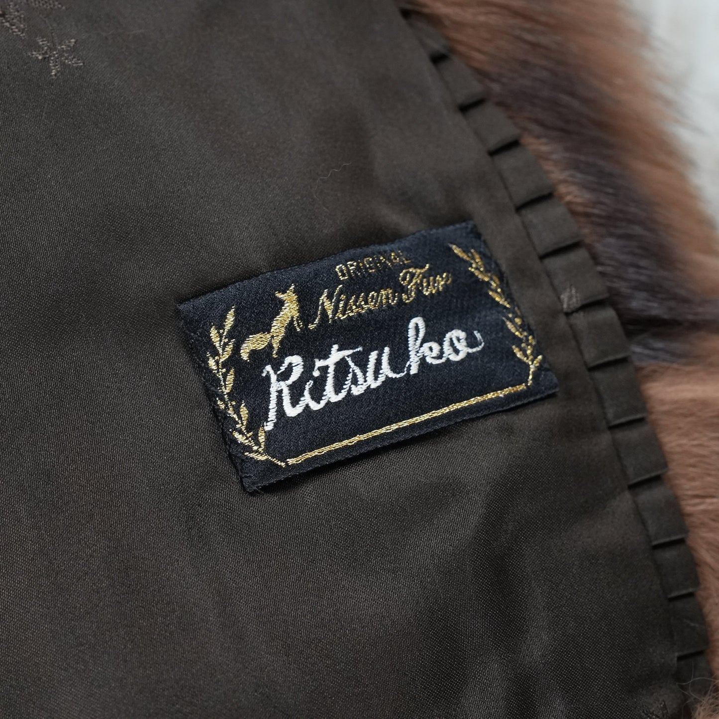 Brown Dyed Fox Fur Coat Soft & Fluffy - Genuine Vintage Fur From Japan