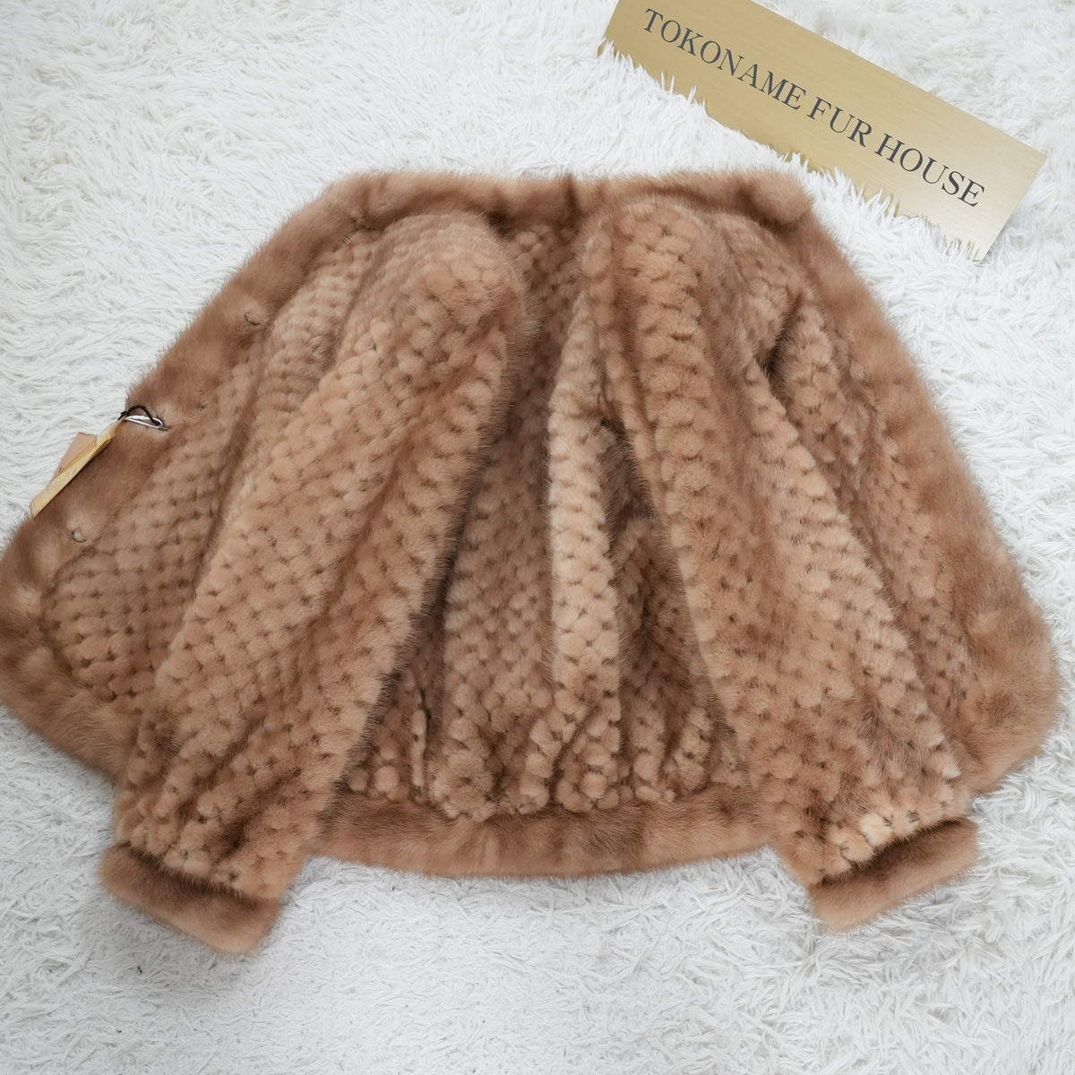 Pastel mink Design Jacket - Genuine Vintage Fur From Japan