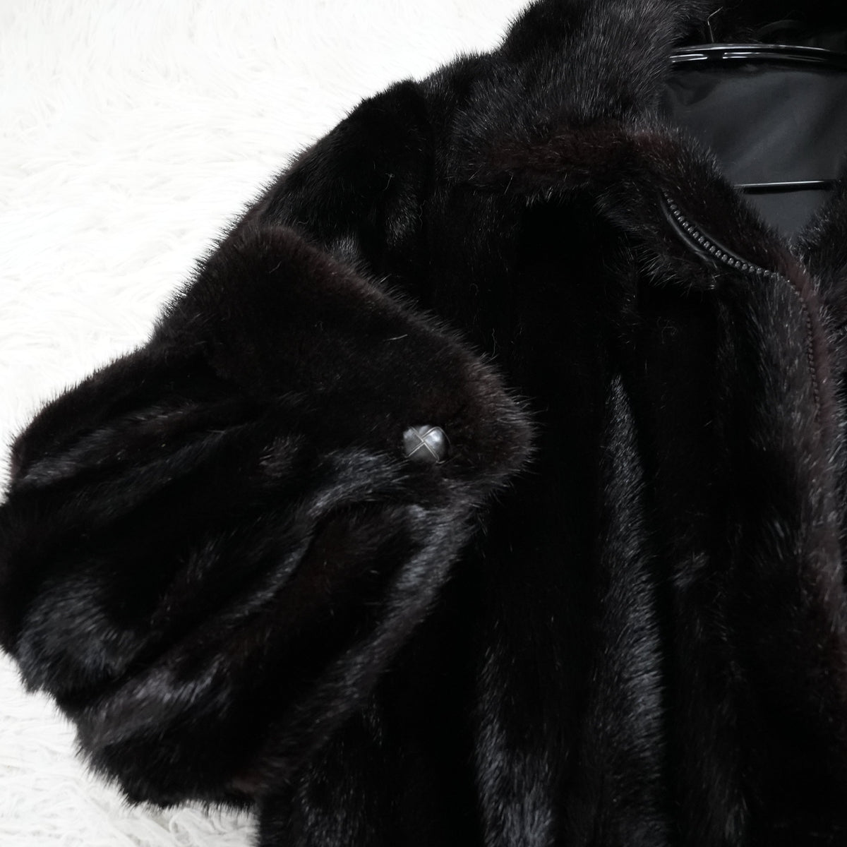 Dark Mink Zip Up Jacket - Genuine Vintage Fur From Japan