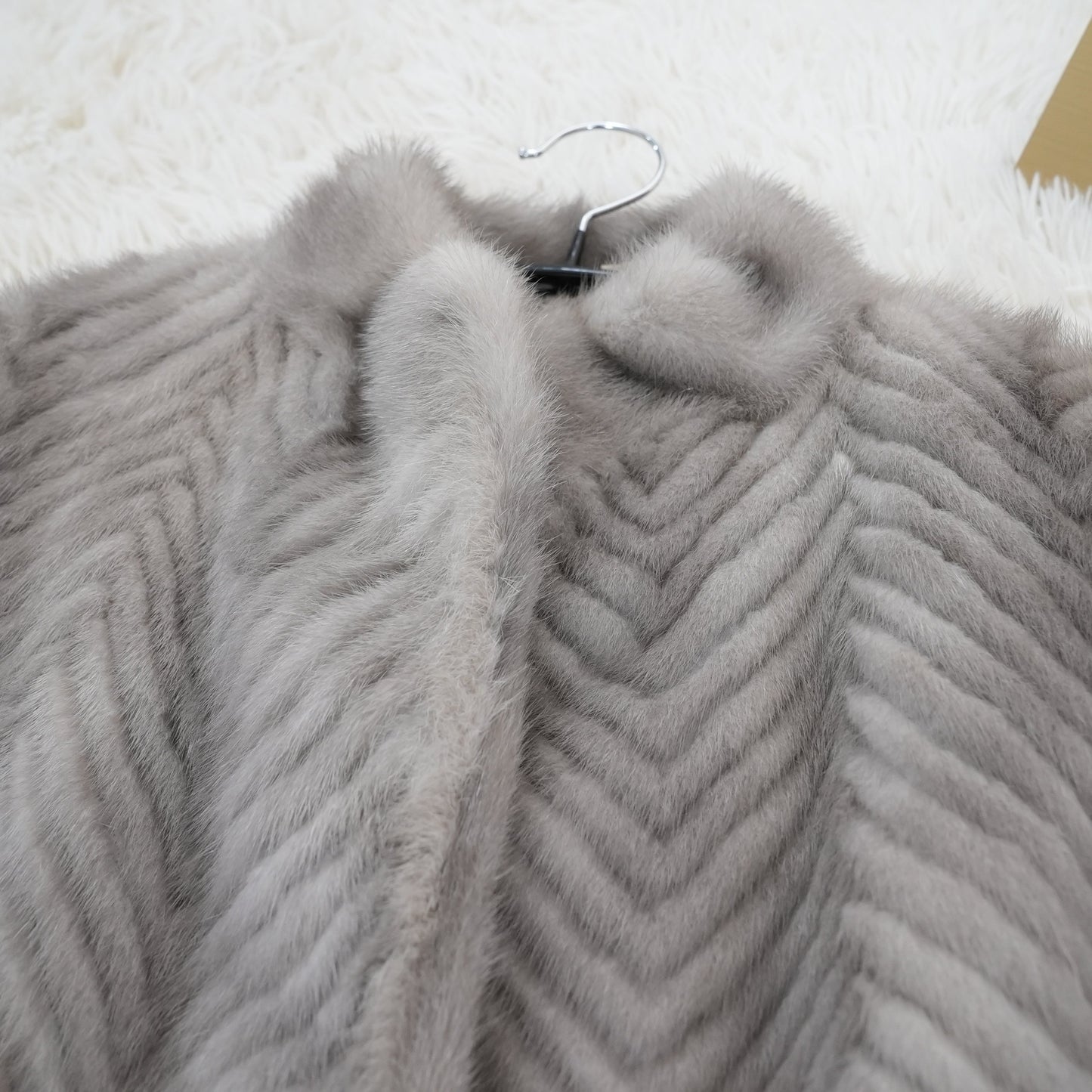 Sapphire Mink Jacket ZigZag Cutting Genuine Vintage Fur Japan