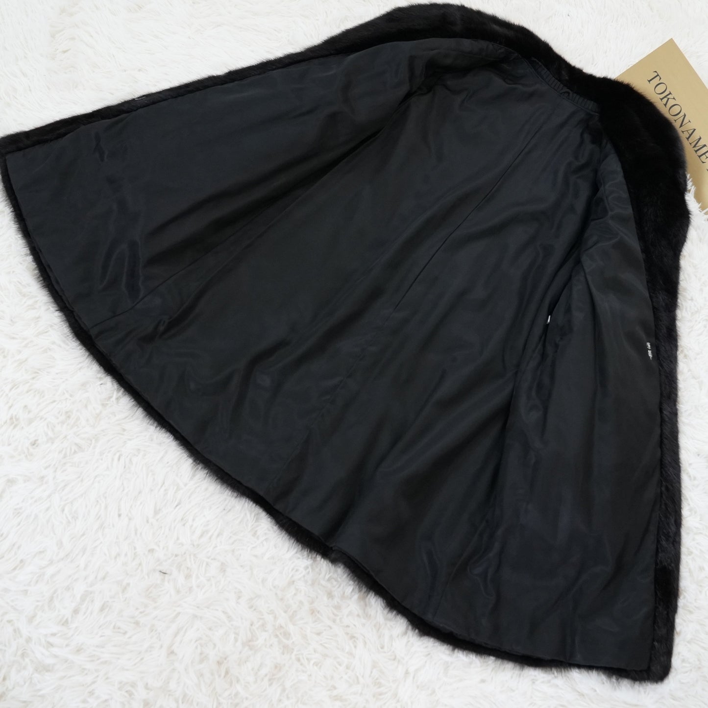 Dark Mink Coat Genuine Vintage Fur Japan