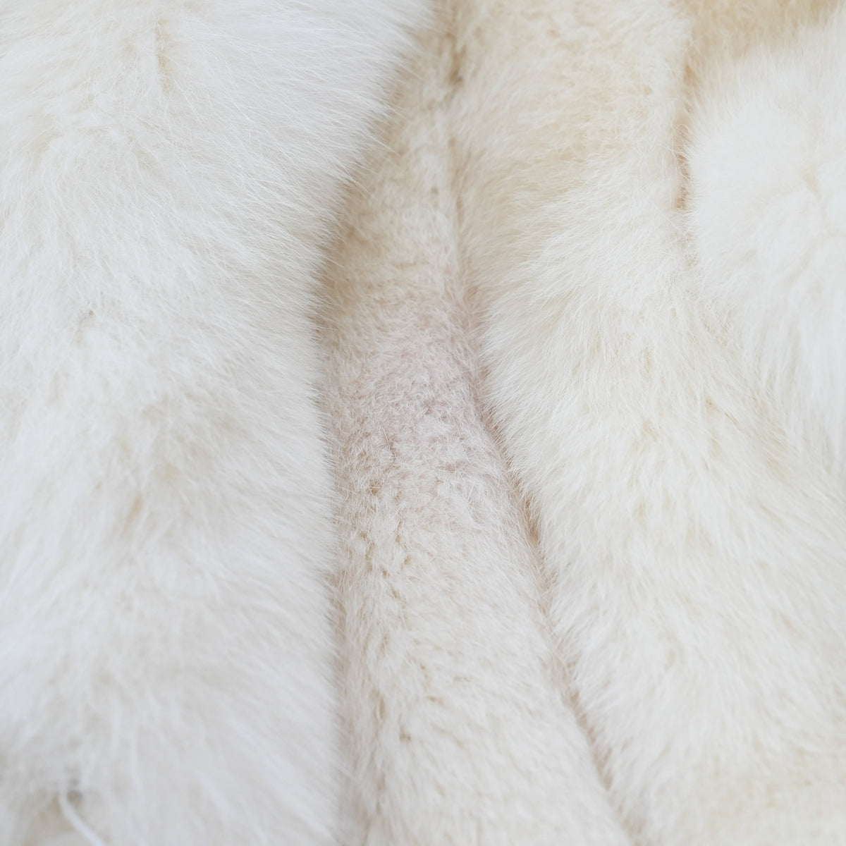 Shadow Fox Fur Coat Soft and Fluffy - Genuine Vintage Fur From Japan