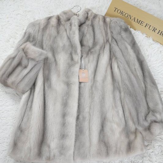 Sapphire Mink Fur Coat - Genuine Vintage Fur From Japan