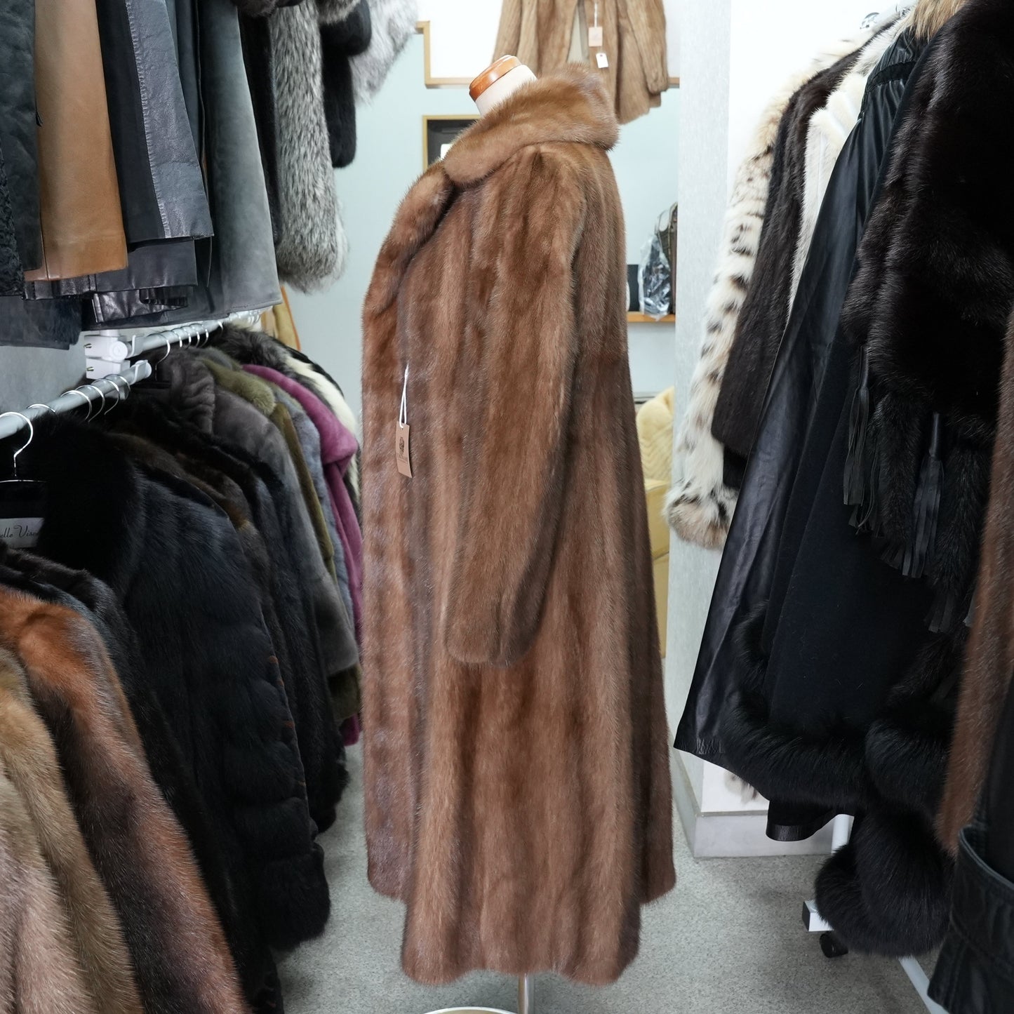 Demi Buff Mink Long Coat EMBA - Genuine Vintage Fur From Japan