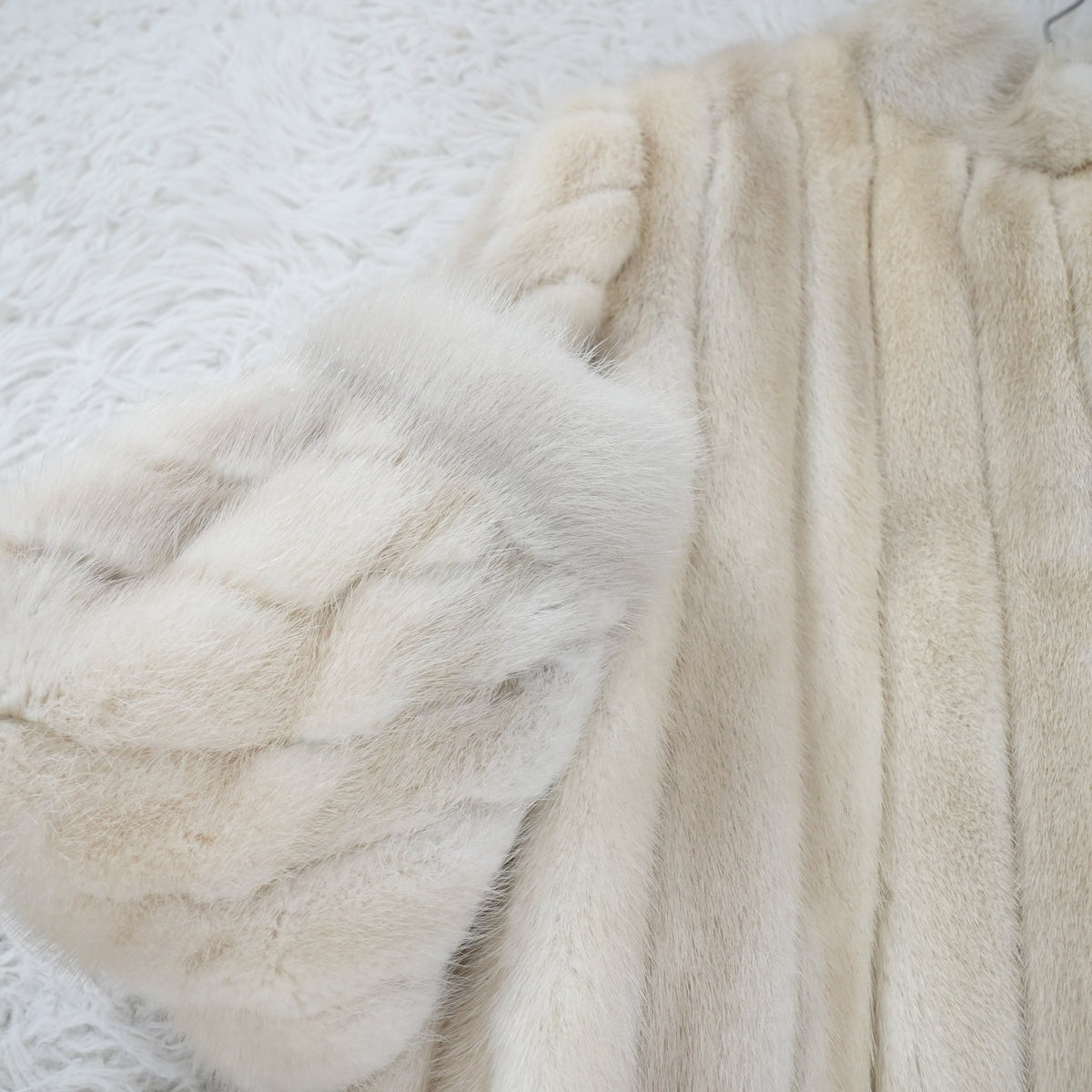 Violet Mink Fur Coat EMBA - Genuine Vintage Fur From Japan
