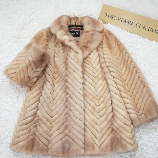 Pastel Mink Fur Jacket Palody - Genuine Vintage Fur Japan