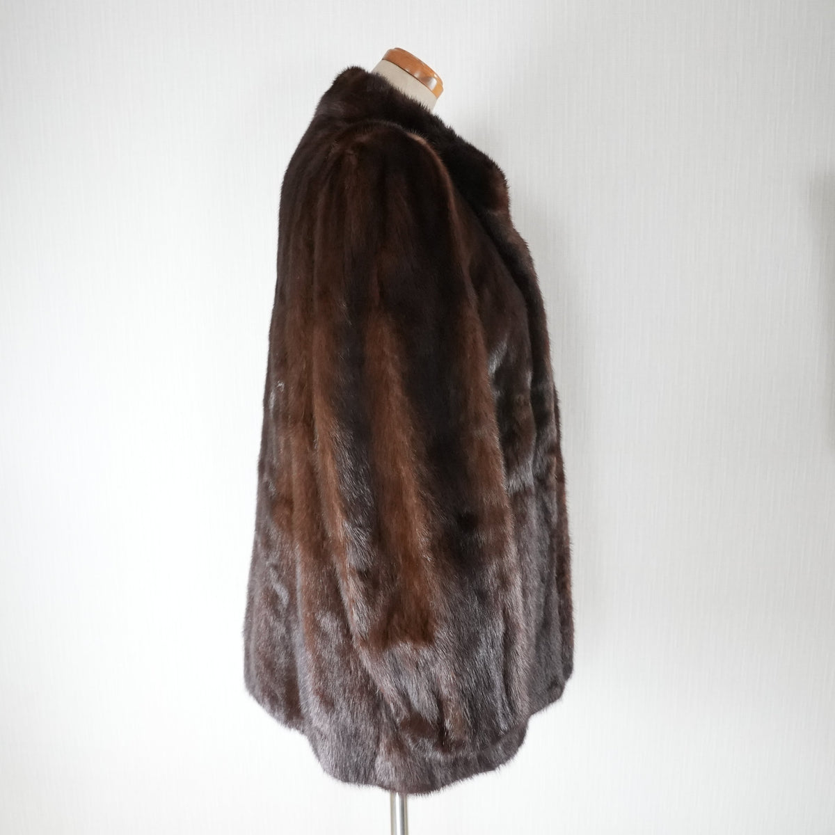 Dark Mink Fur Coat - Genuine Vintage Fur From Japan