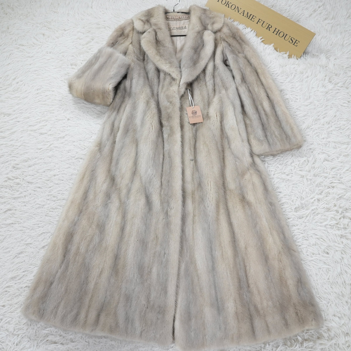Sapphire Mink Long Coat EMBA - Genuine Vintage Fur From Japan