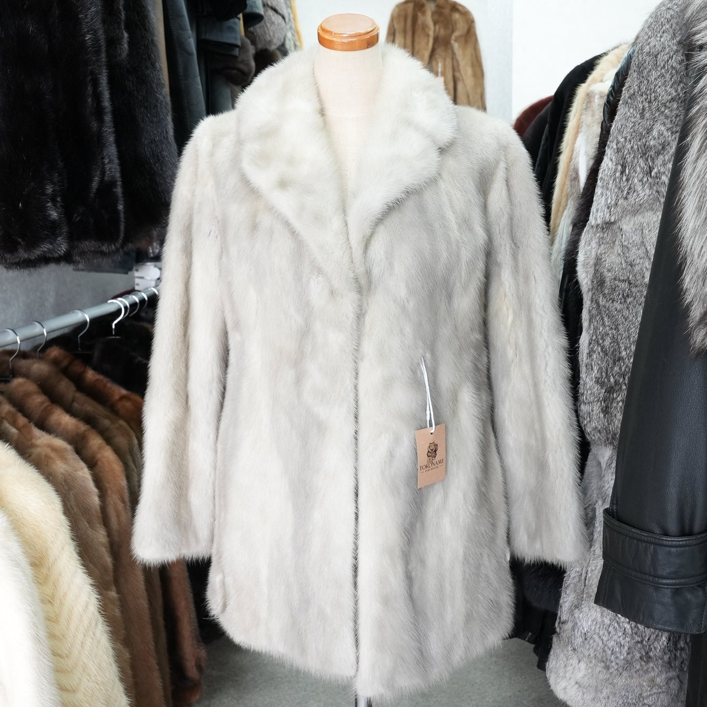 Sapphire Mink Fur Jacket - Genuine Vintage Fur From Japan