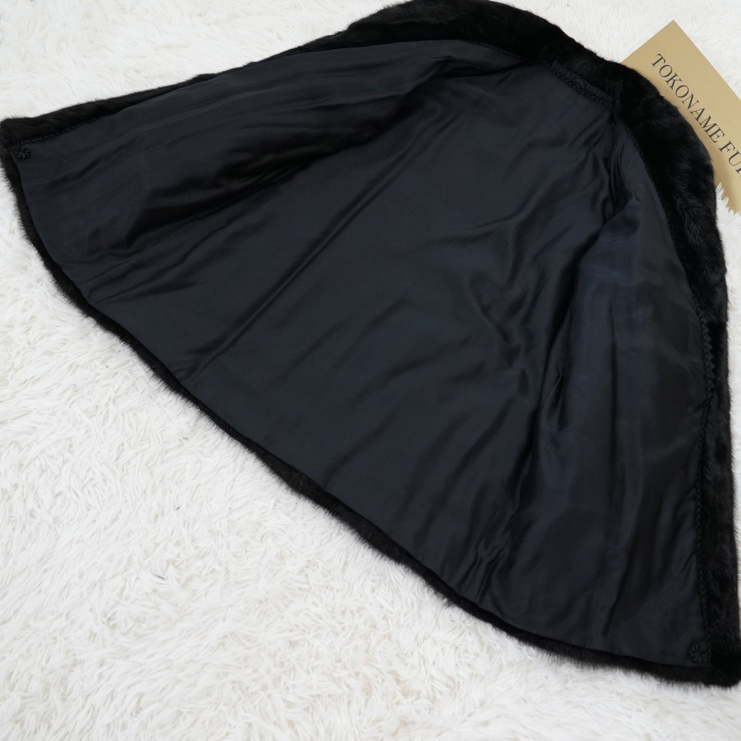 Dark Mink Coat Genuine Vintage Fur Japan