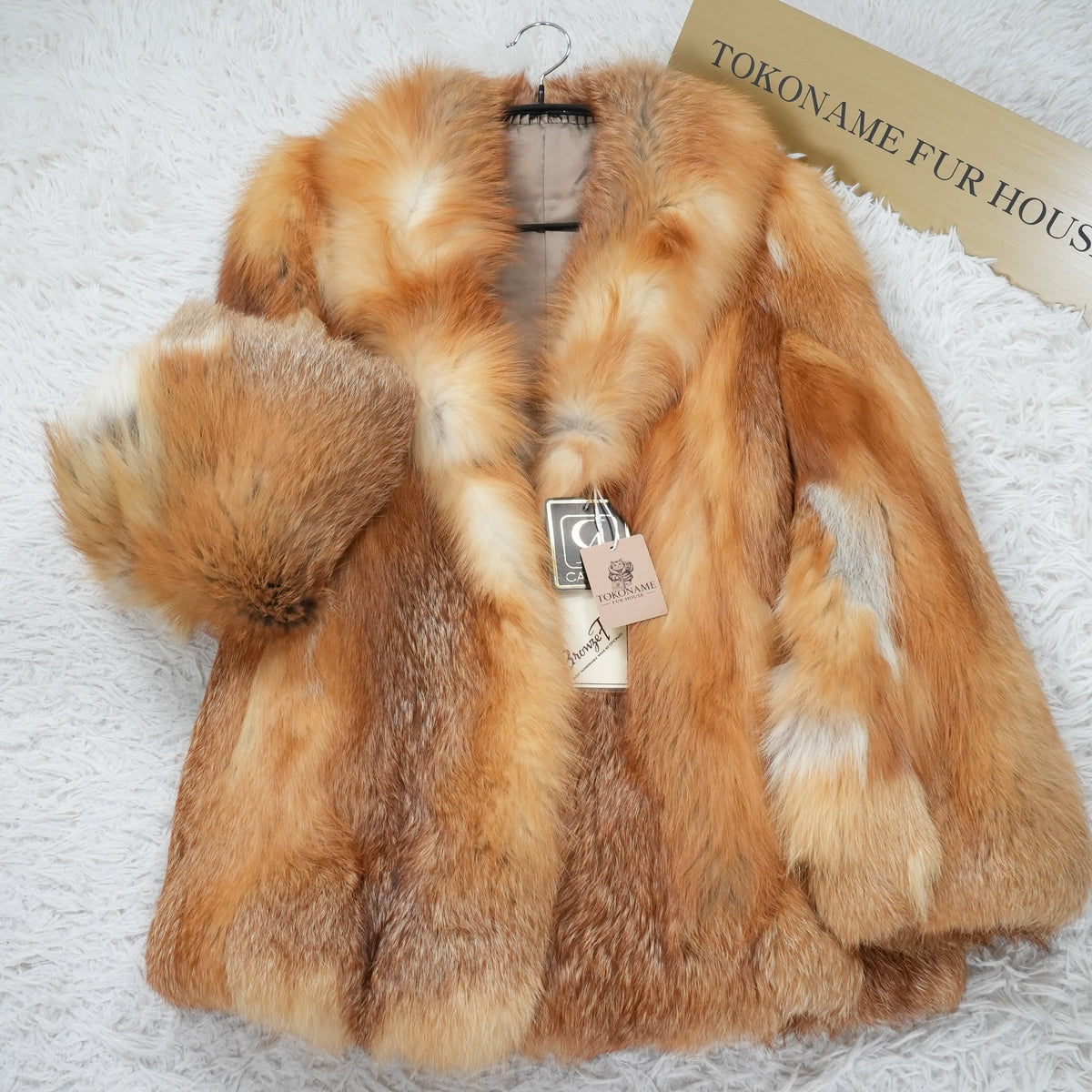 Red Fox Coat - Genuine Vintage Fur From Japan