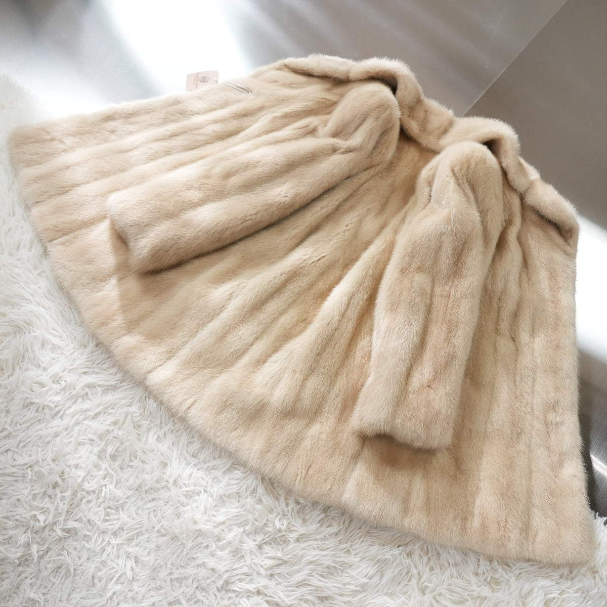 Pearl Mink Fur Coat - Genuine Vintage Fur From Japan