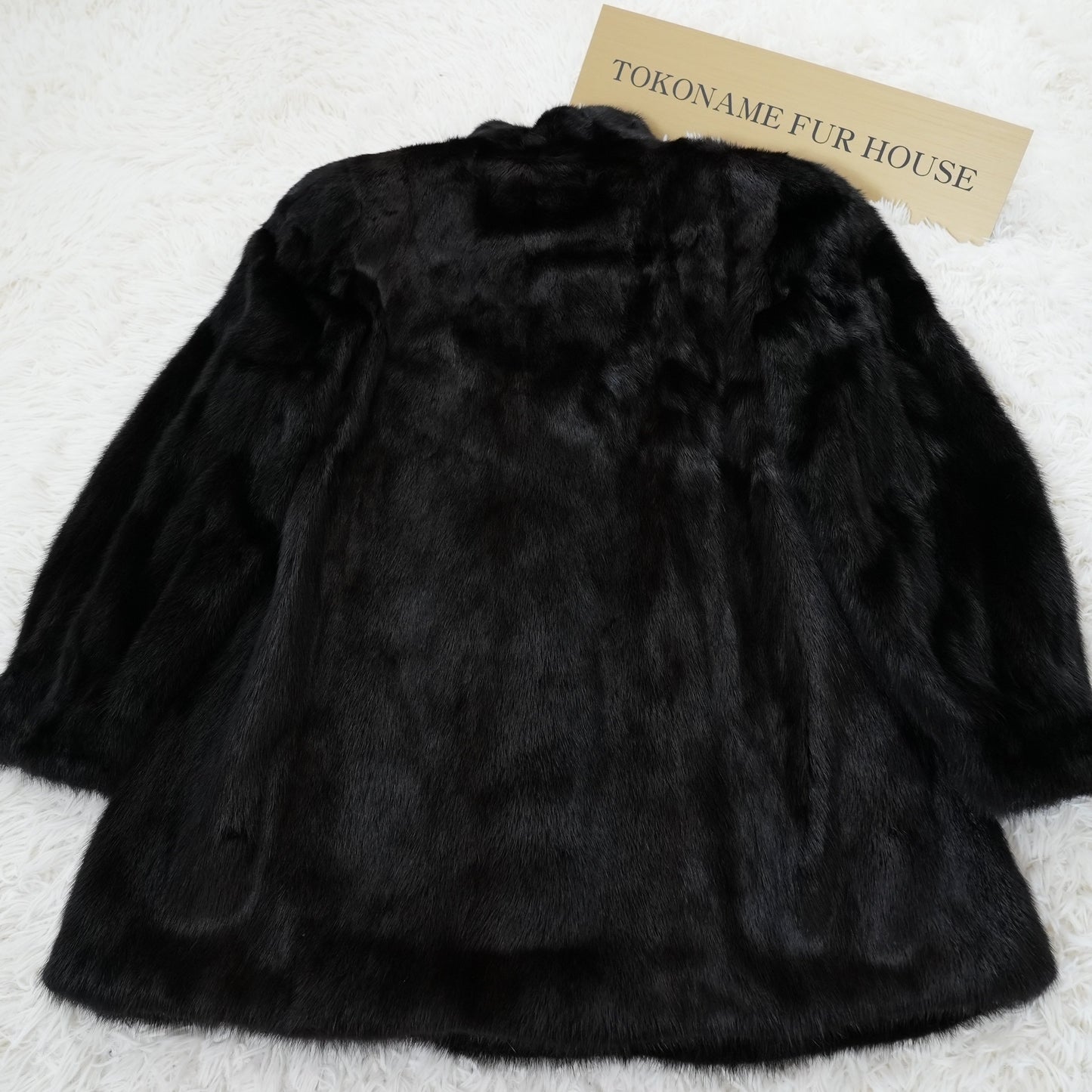 Dark Mink Coat Genuine Vintage Fur Japan