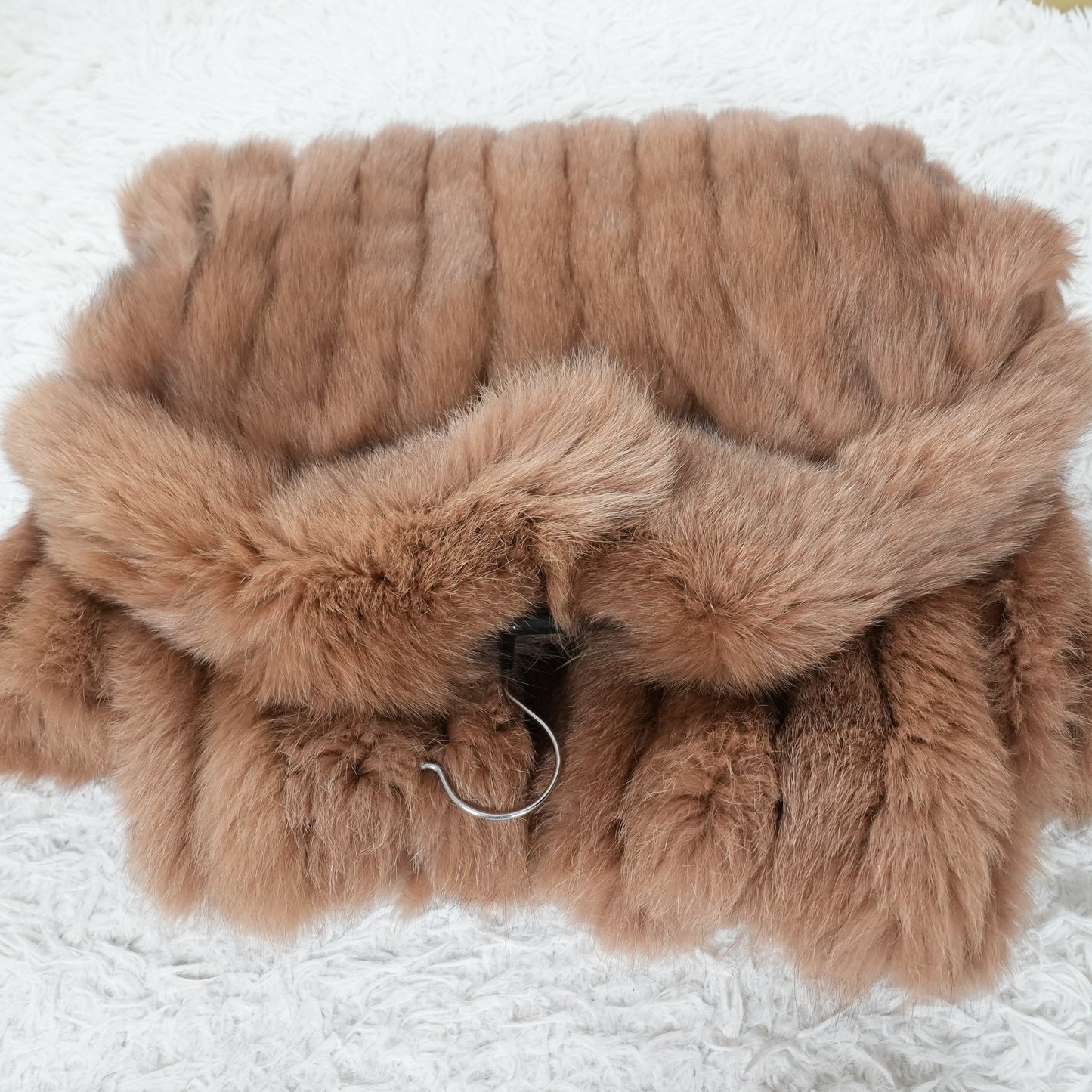 Brown Dyed Fox Coat - Genuine Vintage Fur From Japan
