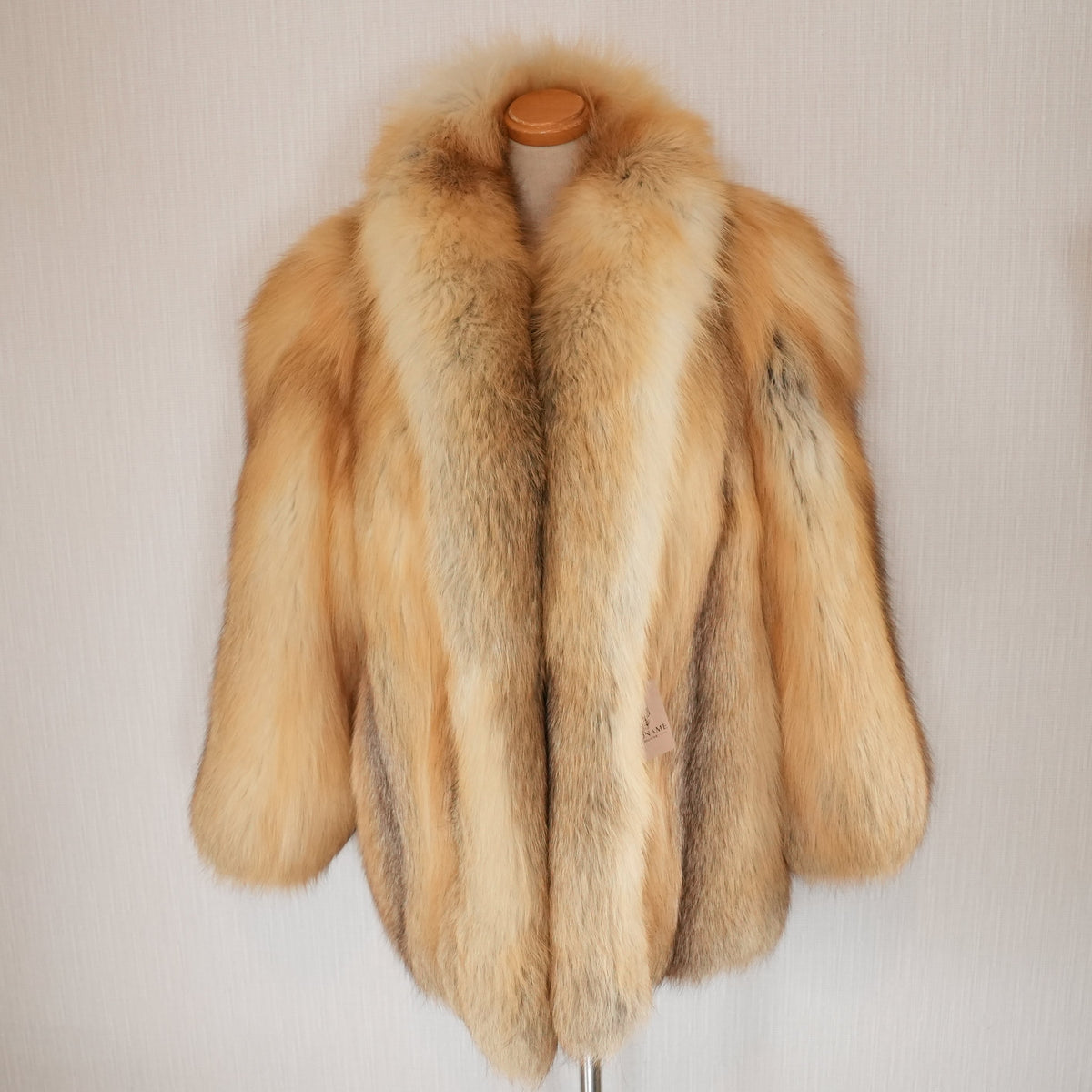 Golden Island Fox Fur Coat Very Soft and Fluffy - Genuine Vintage Fur From Japan