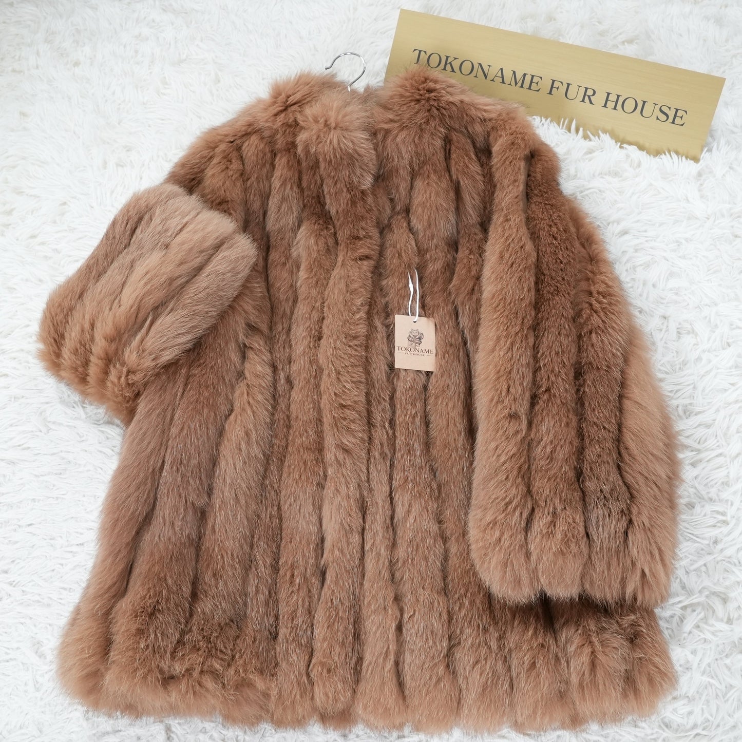 Brown Dyed Fox Coat - Genuine Vintage Fur From Japan