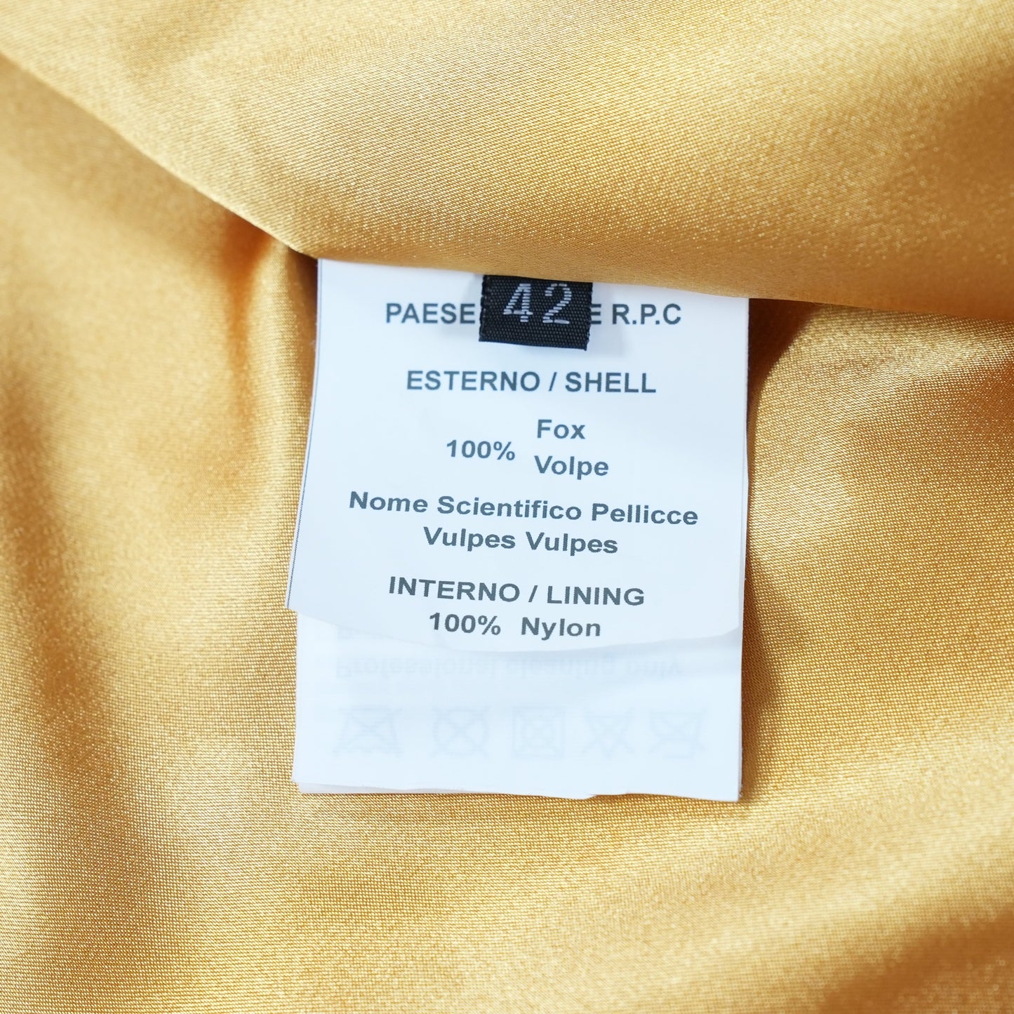 Yarn Fox Yellow Dyed Jacket - Genuine Vintage Fur From Japan