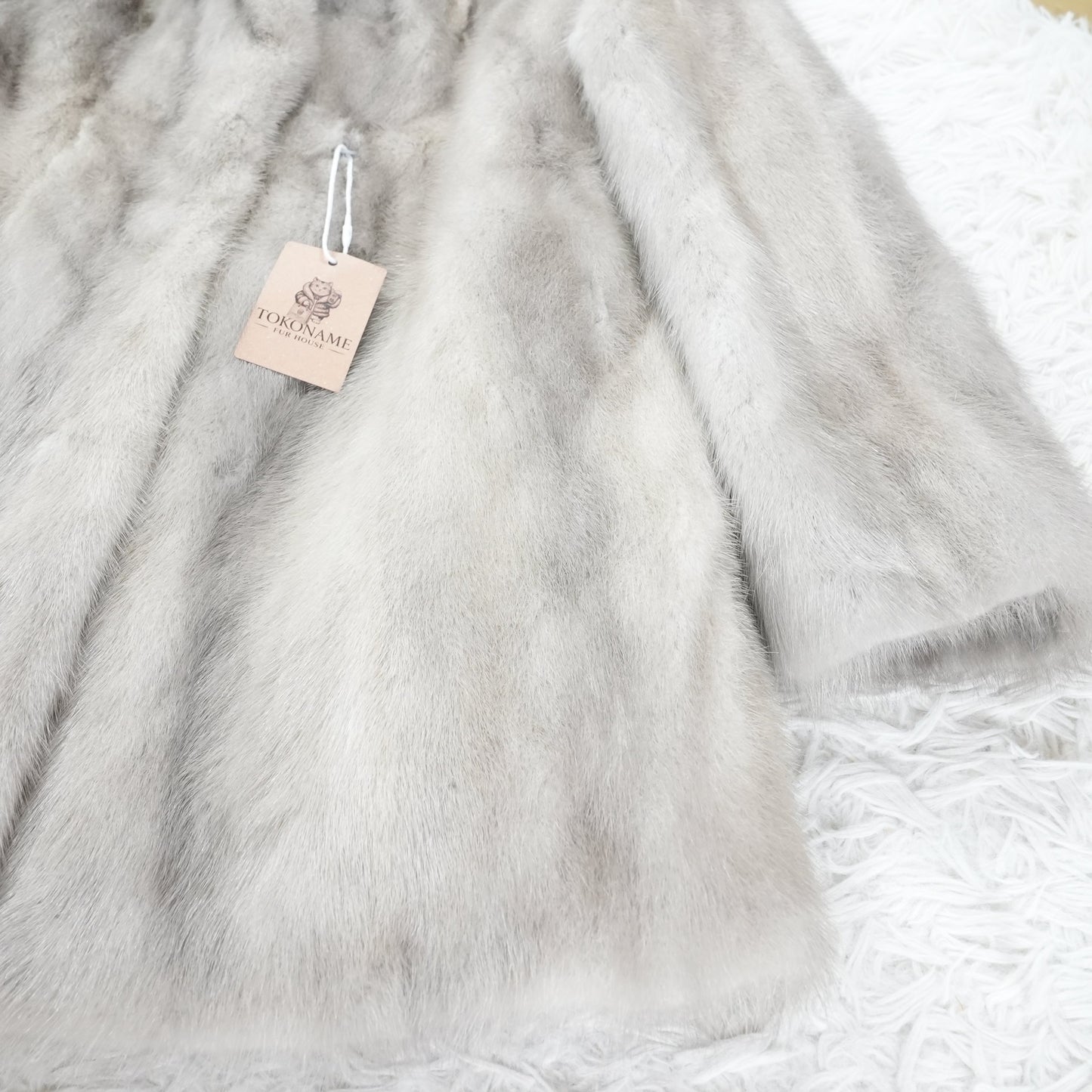 Sapphire Mink Fur Jacket - Genuine Vintage Fur From Japan
