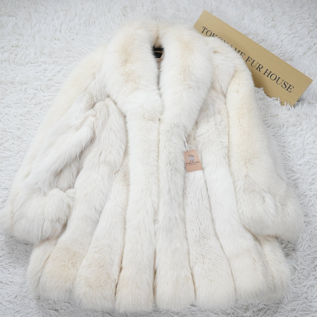 Shadow Fox Fur Coat Soft and Fluffy - Genuine Vintage Fur From Japan